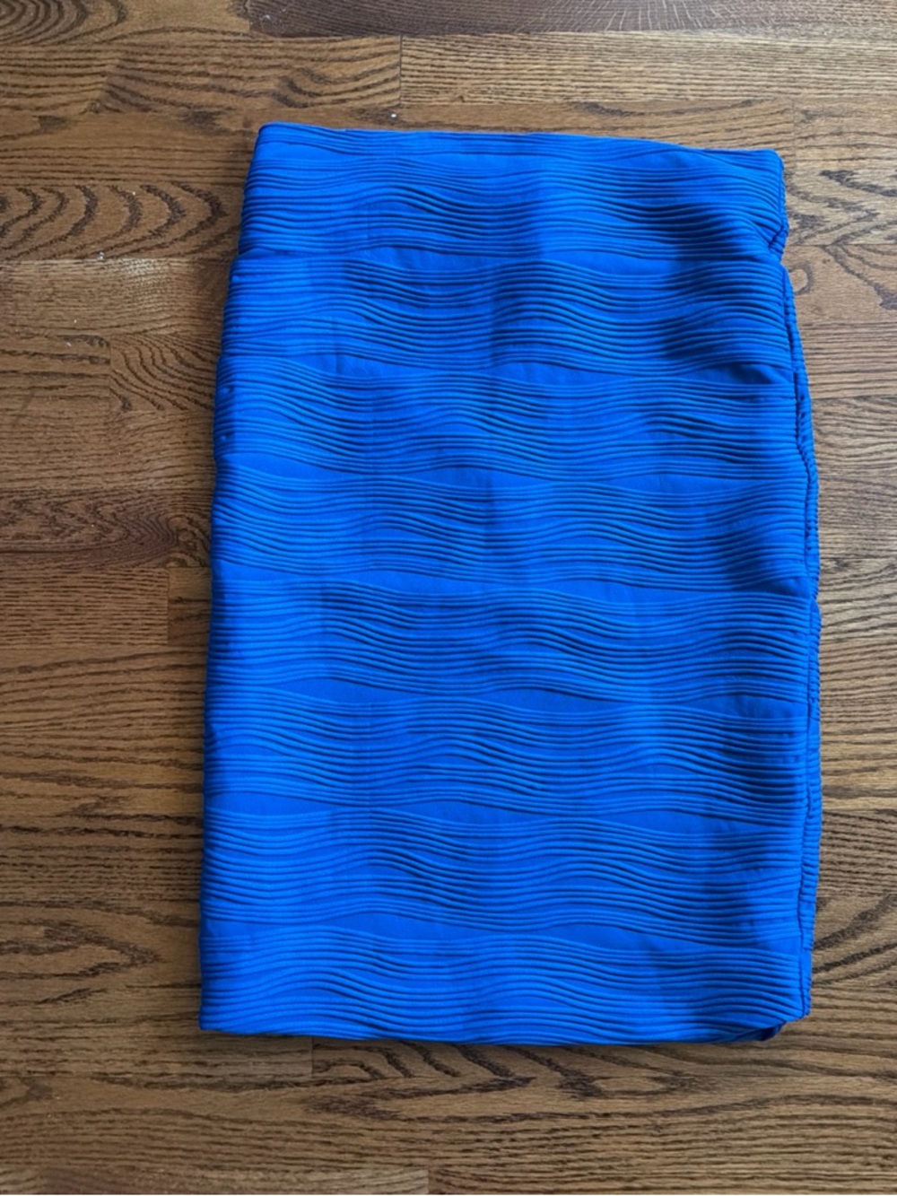 Wet Seal Bright Blue Textured Pencil Skirt